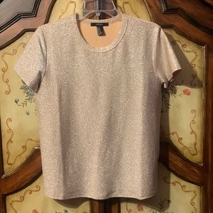 Forever 21 Rose Gold Short Sleeve Top